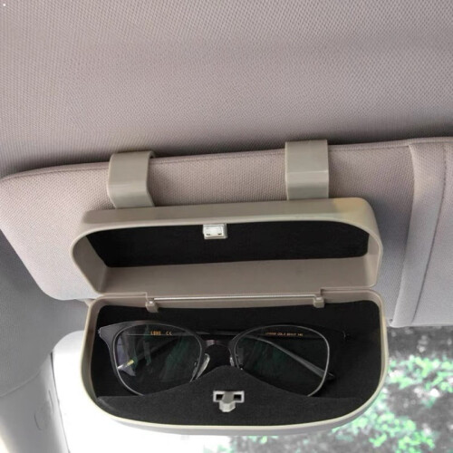 Car Sunglasses Holder Portable Visor-Mount Eyeglass Case 2