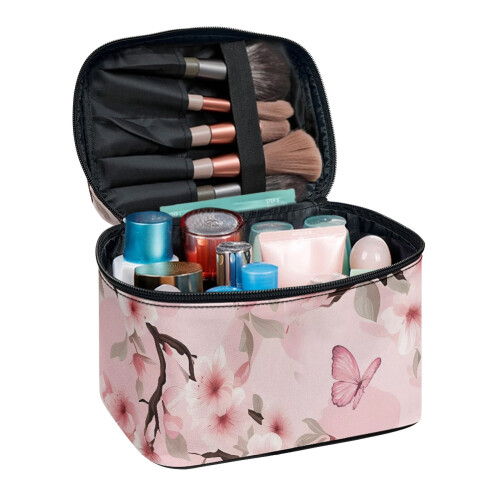 Butterfly Garden Polyester Cosmetic Bag 1 Pack