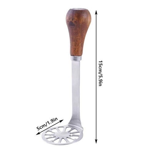Stainless Steel Potato Masher with Non-Slip Handle 2