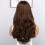 Synthetische lace front pruik, lang, golvend, middenscheiding, 1 stuk 6