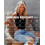Damesbodysuit met diepe V-hals, open rug, mouwloos en stringmodel. 5