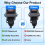 12V DC Waterdichte Tuimelschakelaar 20A 4-pins Zwart 3