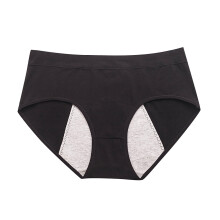 Wiederverwendbare Periodenunterwäsche für Damen, Schwarz, Größe 4XL