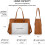 Leren laptoptas voor dames, 15,6 inch, waterdicht, groot formaat 4