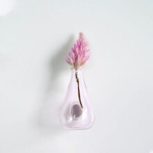 Mini magnetic ceramic bud vases for fridge 3-pack