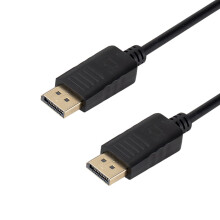 DisplayPort-Kabel Schwarz 1,8 m Stecker auf Stecker