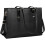 Leren laptoptas voor dames, 15,6 inch, waterdicht, groot formaat 6