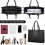 Leren laptoptas voor dames, 15,6 inch, waterdicht, groot formaat 7