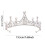 Tiara feminina real com strass para casamento e formatura 3