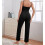 Damespyjamaset van wafelbreisel: crop top, broek en badjas 5