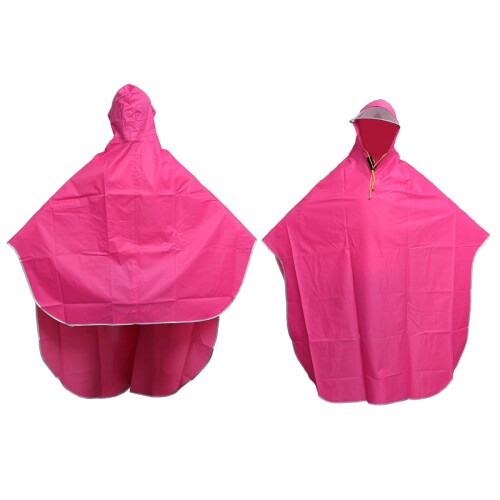 Men's Rosy Rain Poncho with Drawstring Hood 1