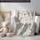 Chicken Pattern Throw Blanket 30x40in Soft Quilted Patchwork 4