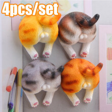 Vnanda cat butt fridge magnets set of 4