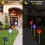 Solar Halloween Pathway Lights Jack-O'-Lantern Ghost 6-Pack 6