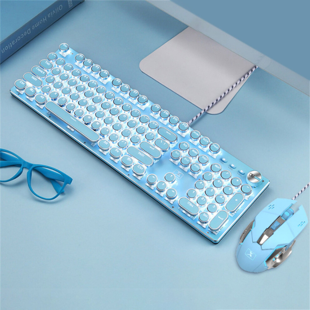 Led Backlit Mechanical Gaming Keyboard Tactile Switch 61 White/Light 9357860634670