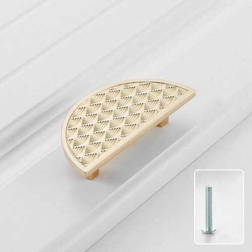 Cabinet Handle Brushed Gold Coffee 2 pcs 1