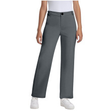 Girls Uniform Pants Kids Elastic Waist School Dress Pants High Stretchy Casual Trouses with Pockets Gray 13-14 Years