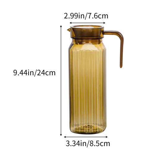 Bouilloire à eau froide de 1,6 litre (54 oz) avec pichet réutilisable à rayures 2