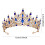 Tiara prateada com pentes para mulheres 2