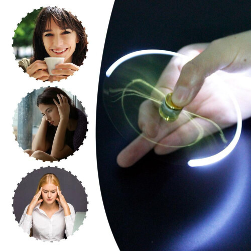 Fidget Spinner pero s LED světlem 1 balení 2