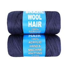 Brazilian Wool Acrylic Yarn for Crochet Hair 100g