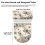 Ensemble de housse de siège de toilette en polyester à motif libellule 8