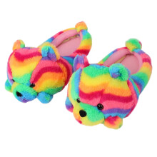 Cartoons Teddy Bears Slippers, Fluffys Winter Cotton Indoor Outdoor Slippers, Animals Slippers Novelty Cozy Fuzzy Slippers