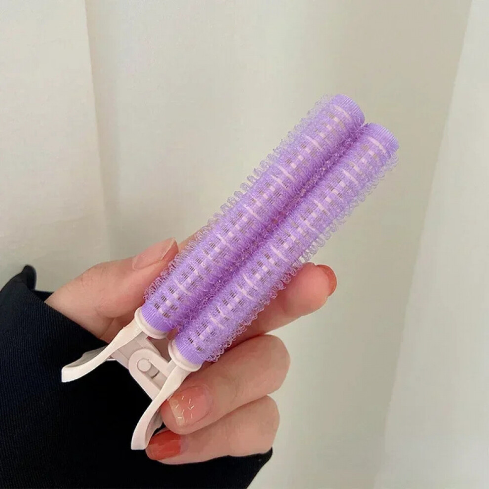 Bangs curling barrel clips for root-fluffy styling