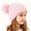 Gorro de punto mini DAMAI con doble pompón 2
