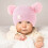 Gorro de punto mini DAMAI con doble pompón 6