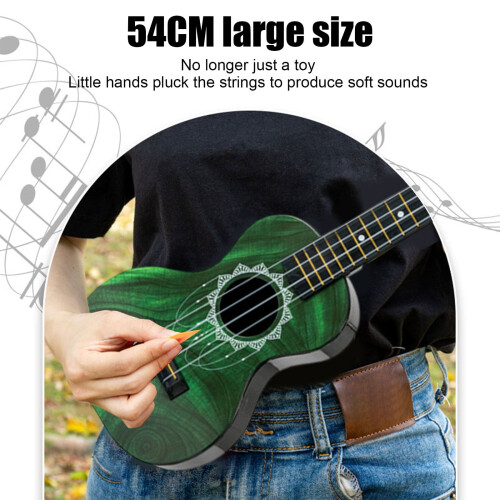Hippo Pattern Kids Ukulele 20 Inch Mini Guitar Toy 1