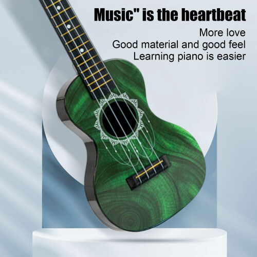 Hippo Pattern Kids Ukulele 20 Inch Mini Guitar Toy 2