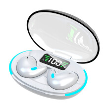 Auriculares inalámbricos Herrnalise Pebbles, Bluetooth 5.2, intrauditivos ligeros con micrófono y reducción de ruido para deportes/gimnasio/juegos.