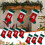 DAMAI Monogram Kerstsok van rood fluweel, 45,7 cm 5