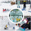 Inflatable Snow Sled Circle with Handles, Thickened Ski 8