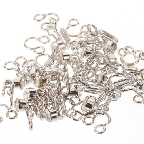 Threading Hooks Metal for Sewing Kits 20 Pack Silver 1.7 x 2