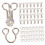 Threading Hooks Metal for Sewing Kits 20 Pack Silver 1.7 x 5