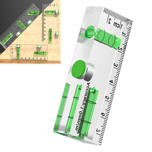 Minimagnetisk vattenpass i akryl med högprecisionsbubbla 1