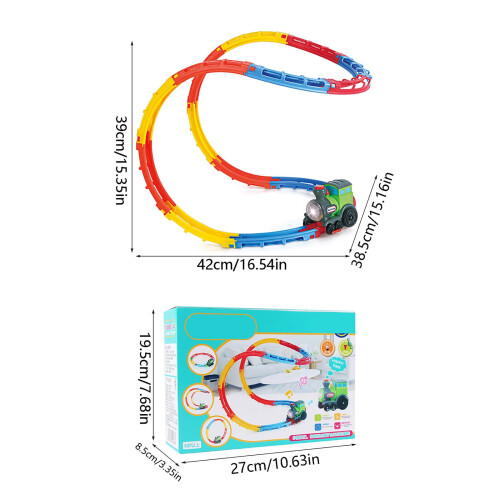Educational Train Track Playset Interactive Toy for Kids 1 1