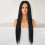 Parrucca da donna in capelli umani con onde naturali e riga laterale 4