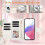 Google Pixel 6A Leder-Wallet-Case mit Magnetverschluss 7