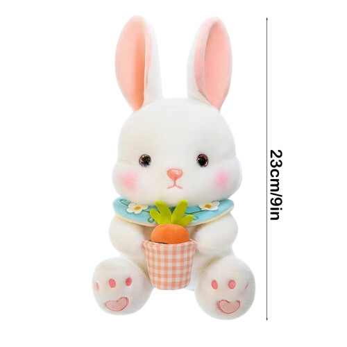 Easter Rabbit Plush Toy White Bunny 9 inches 2