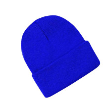 Knitted Solid Color Hat Navy for Boys and Girls