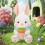 Easter Rabbit Plush Toy White Bunny 9 inches 6