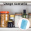 Förvaringsburkar för kaffe och te med förseglade lock, 3-pack, 1200 ml 2