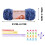Soft Chenille Yarn Dark Blue 100g for Crochet Knitting 2