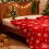 Red Snowflake Christmas Throw Blanket Polyester 150x200cm 6