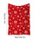 Red Snowflake Christmas Throw Blanket Polyester 150x200cm 3