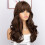 Synthetische lace front pruik, lang, golvend, middenscheiding, 1 stuk 3