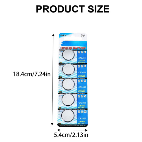 Μπαταρία CR2450Coin Lithium 3V 24mm x 5mm 2
